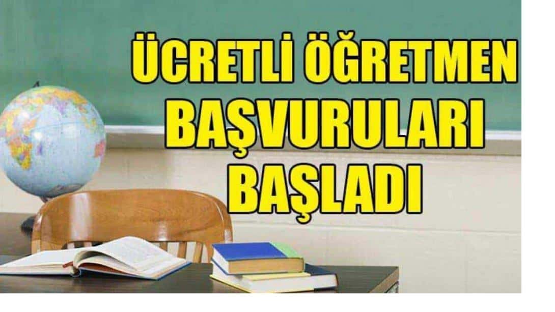 Ücretli Öğretmen Başvuruları